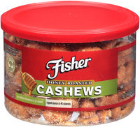 Fisher® Honey Roasted Cashews 8.25 oz. Jar