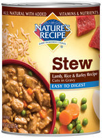 Nature's Recipe® Easy to Digest Lamb, Rice & Barley Recipe Cuts in Gravy Dog Food 13.2 oz. Can