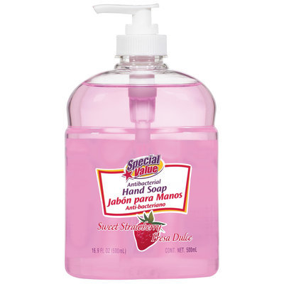 Special Value Antibacterial Sweet Strawberry Hand Soap 16.9 Fl Oz Pump