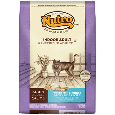 Nutro® Indoor Adult White Rice & Whole Brown Rice Recipe Cat Food 14 lb. Bag