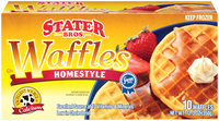 Stater Bros. Homestyle Waffles 10 Ct Box