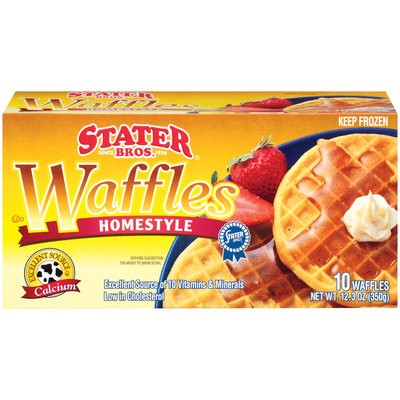 Stater Bros. Homestyle Waffles 10 Ct Box