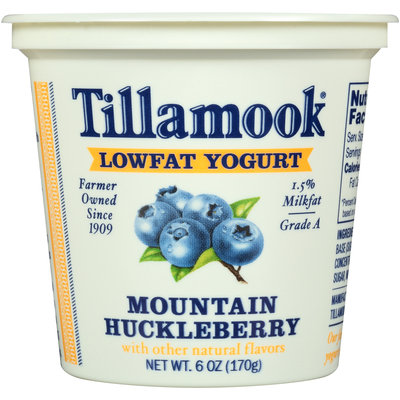 Tillamook® Mountain Huckleberry Lowfat Yogurt 6 oz. Cup