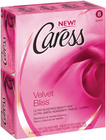 Caress Velvet Bliss Ultra Silkening W/Blackberry & Vanilla Essence Beauty Bars 8 Pk Box