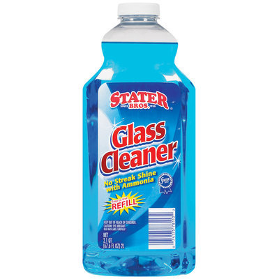 Stater Bros. Refill W/Ammonia Glass Cleaner 67.6 Fl Oz Plastic Bottle