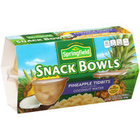 Springfield® Pineapple Tidbits Snack Bowls 4-4 oz. Bowls