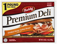 Buddig™ Premium Deli Smoked Honey Turkey Breast 16 oz. Zip-Pak®