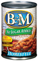 B&M Homestyle No Sugar Added Baked Beans 16 Oz Can