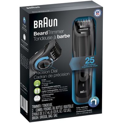 Braun Beard Trimmer BT5070 – Ultimate precision for the perfect beard style with 0.5mm step sizes