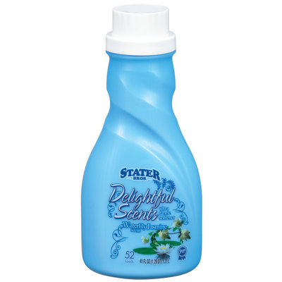 Stater Bros. Delightful Scents Waterlily Jasmine Fabric Softener 41 Fl Oz Plastic Bottle