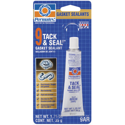 Permatex® Tack & Seal™ 9 Tack & Seal 80938 Carded Gasket Sealant 1.25 Oz Peg