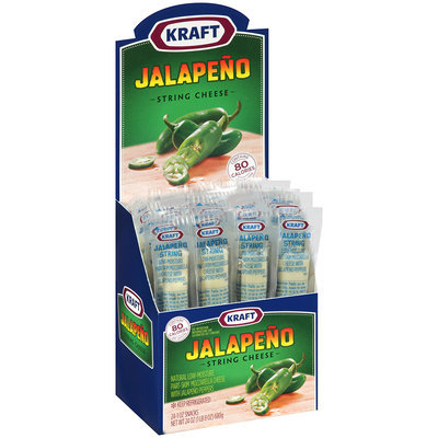 Kraft Jalapeno String Cheese 24-1 oz. Snacks