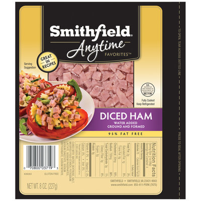 Smithfield® Anytime Favorites™ Diced Ham 8 oz. Pack
