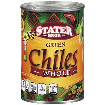 Stater Bros.® Green Chiles Whole Mild 10 oz Can