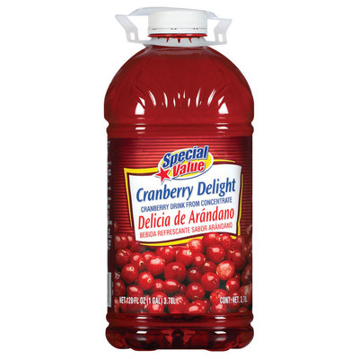 Special Value Delight from Concentrate Cranberry Drink 1 Gal Jug