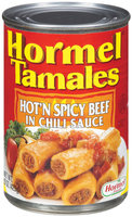 HORMEL Hot'n Spicy Beef In Chili Sauce Tamales 15 OZ CAN