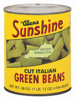 The Allens Sunshine Cut Italian Kentucky Wonder Style Green Beans 28 Oz Can