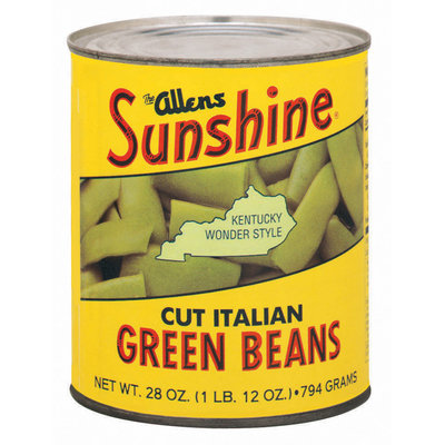 The Allens Sunshine Cut Italian Kentucky Wonder Style Green Beans 28 Oz Can