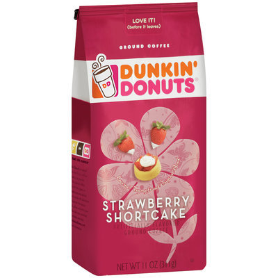 Dunkin' Donuts® Strawberry Shrotcake Ground Coffee 11 oz