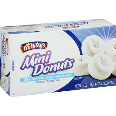 Mrs. Freshley's® Powdered Sugar Mini Donuts 4-4 ct Packs