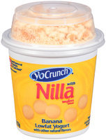 YoCrunch® Banana with Nilla Wafers Pieces Lowfat Yogurt 6 oz. Cup