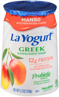 La Yogurt® Mango Greek Blended Nonfat Yogurt 5.3 oz. Cup