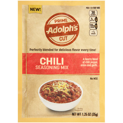 Adaolph's® Prime Cut Chili Seasoning Mix 1.25 ox. Packet