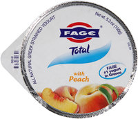 Fage® Total Greek Strained Yogurt with Peach 5.3 oz. Cup