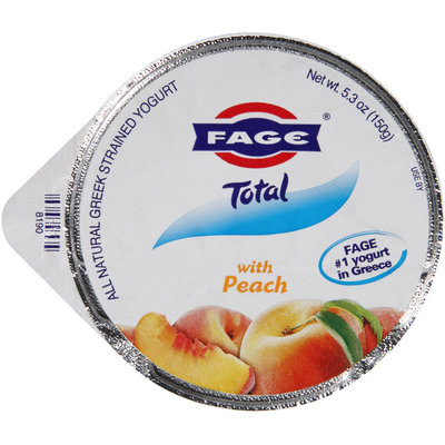 Fage® Total Greek Strained Yogurt with Peach 5.3 oz. Cup