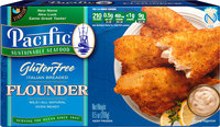 Pacific Sustainable Seafood™ Gluten Free Italian Breaded Flounder 9.5 oz. Box
