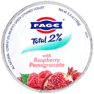 Fage® Total 2% Lowfat Greek Strained Yogurt with Raspberry Pomegranate 5.3 oz. Cup