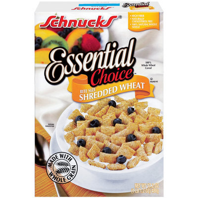 Schnucks Essential Choice Shredded Wheat Bite Size Cereal 17.2 Oz Box