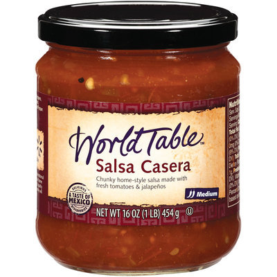 World Table Casera Medium Salsa 16 Oz Jar