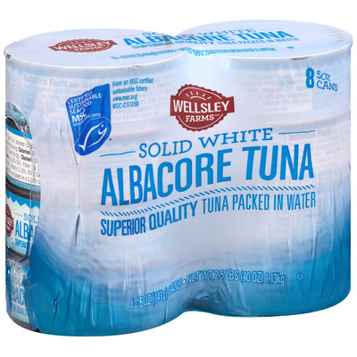 Wellsley Farms™ Solid White Albacore Tuna in Water 8-5 oz. Cans
