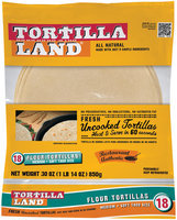 Tortilla Land® Medium Soft Taco Size Flour Tortillas 18 ct Bag