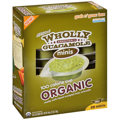 Wholly Guacamole® Organic Guacamole Minis 20-2.0 oz. Mini Cups