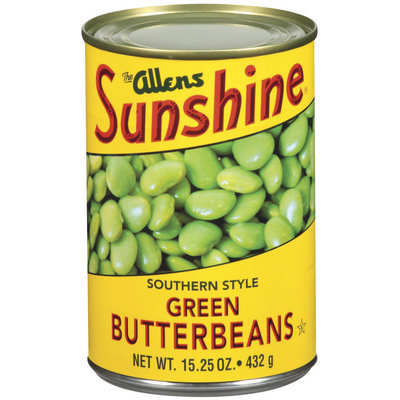 The Allens Sunshine Green Southern Style Butter Beans 15.25 Oz Can