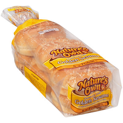 Nature's Own® Golden Sesame Sandwich Rolls 6 ct Bag