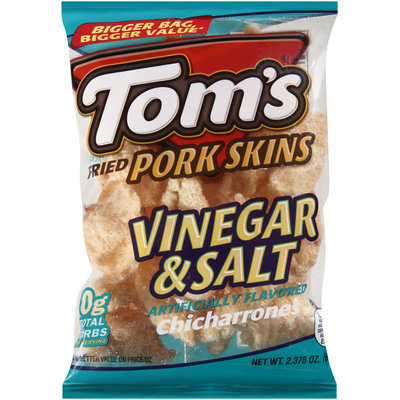 Tom's® Fried Pork Skins Vinegar & Salt 2.38 oz. Bag