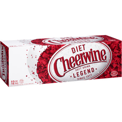 Cheerwine® Diet Cherry Soft Drink Legend 12-12 fl. oz. Cans