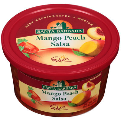 Santa Barbara® Mango Peach Medium Salsa by Sabra® 14 oz. Tub