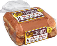 Country Kitchen® Whole Grain Wheat Hot Dog Rolls 8 ct Pack