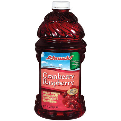 Schnucks Cranberry Raspberry Juice Drink 96 Oz Plastic Bottle
