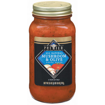 Haggen Premier Mushroom & Olive All Natural Pasta Sauce 26 Oz Jar