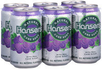 Hansen's® Natural Cane Grape Soda 6-12 fl. oz. Cans