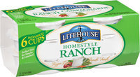 Litehouse® Homestyle Ranch Veggie Dip 6-52mL Cups