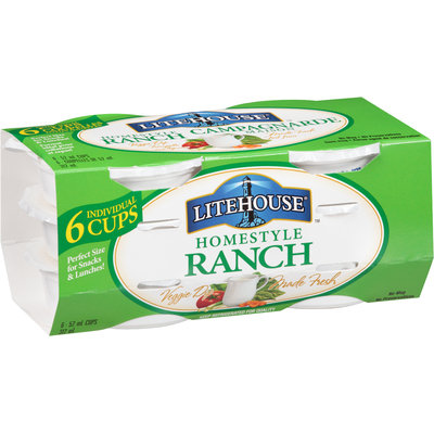 Litehouse® Homestyle Ranch Veggie Dip 6-52mL Cups