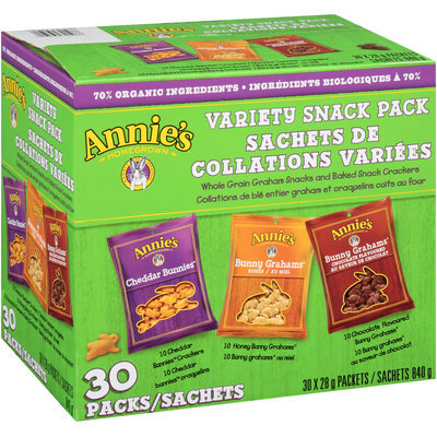 Annie's® Homegrown Cheddar Bunnies Bunny Grahams Variety Snack Pack