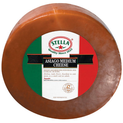Stella® Asiago Medium Cheese 20 Lb Wheel