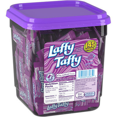 WONKA LAFFY TAFFY Grape Candy 145 Pieces 3.08 lb. Tub